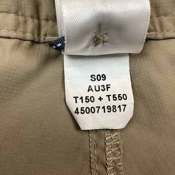 North Face Convertible Cargo Hiking Camping Pant Tan Nylon - Picture 10 of 12